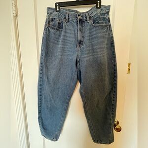 Old Navy Blue High-Rise Balloon Jeans
